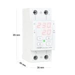 Releu monitorizare tensiune și curent ZUBR CV2-63A - imagine 2