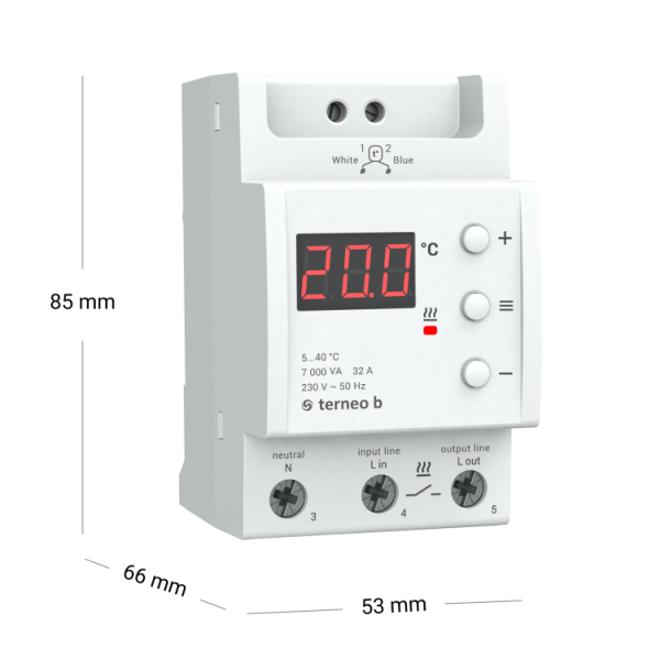 Termostat Terneo B 32A - Image 2